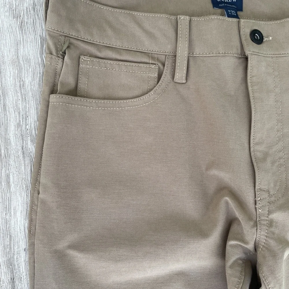 J.Crew Tech Pant 770 Straight Fit Khaki Stretch Performance Chino Pants 30x34NEW